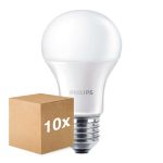 Voordeelpak 10x Philips CorePro LED Lamp E27 Peer Mat 13W 1521lm - 840 Koel Wit | Vervangt 100W