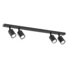 Emibig Plafondlamp Flash Staal Zwart | Geschikt voor 4x GU10 - Max 8W